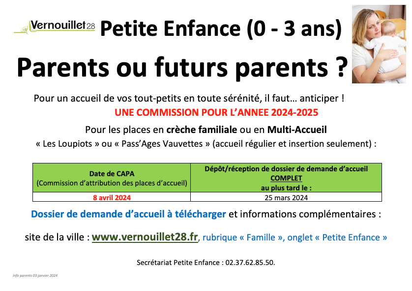 Accueil familial (crèche familiale) - Vernouillet (28)