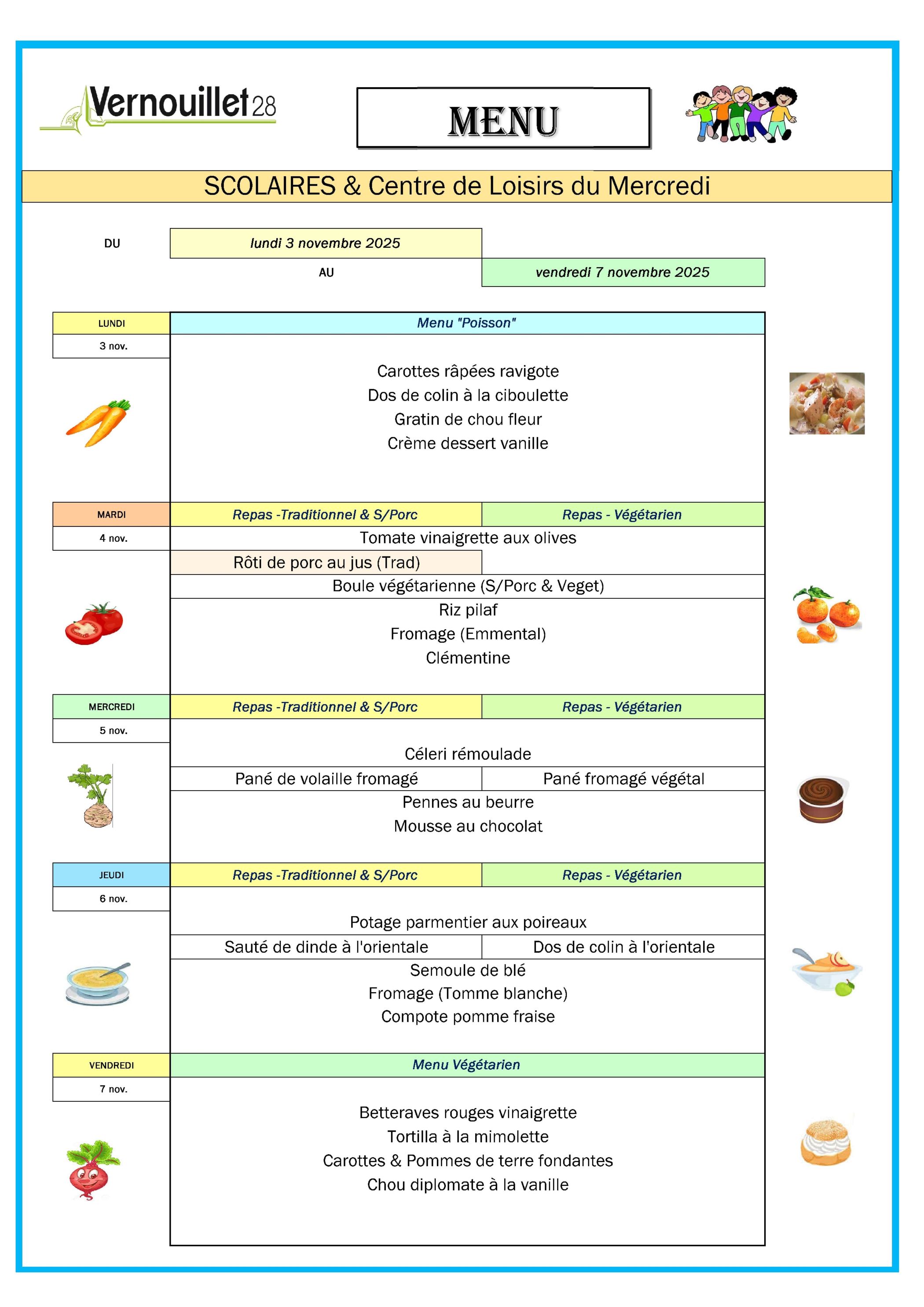 MENU Ecoles & Centre-Sem45